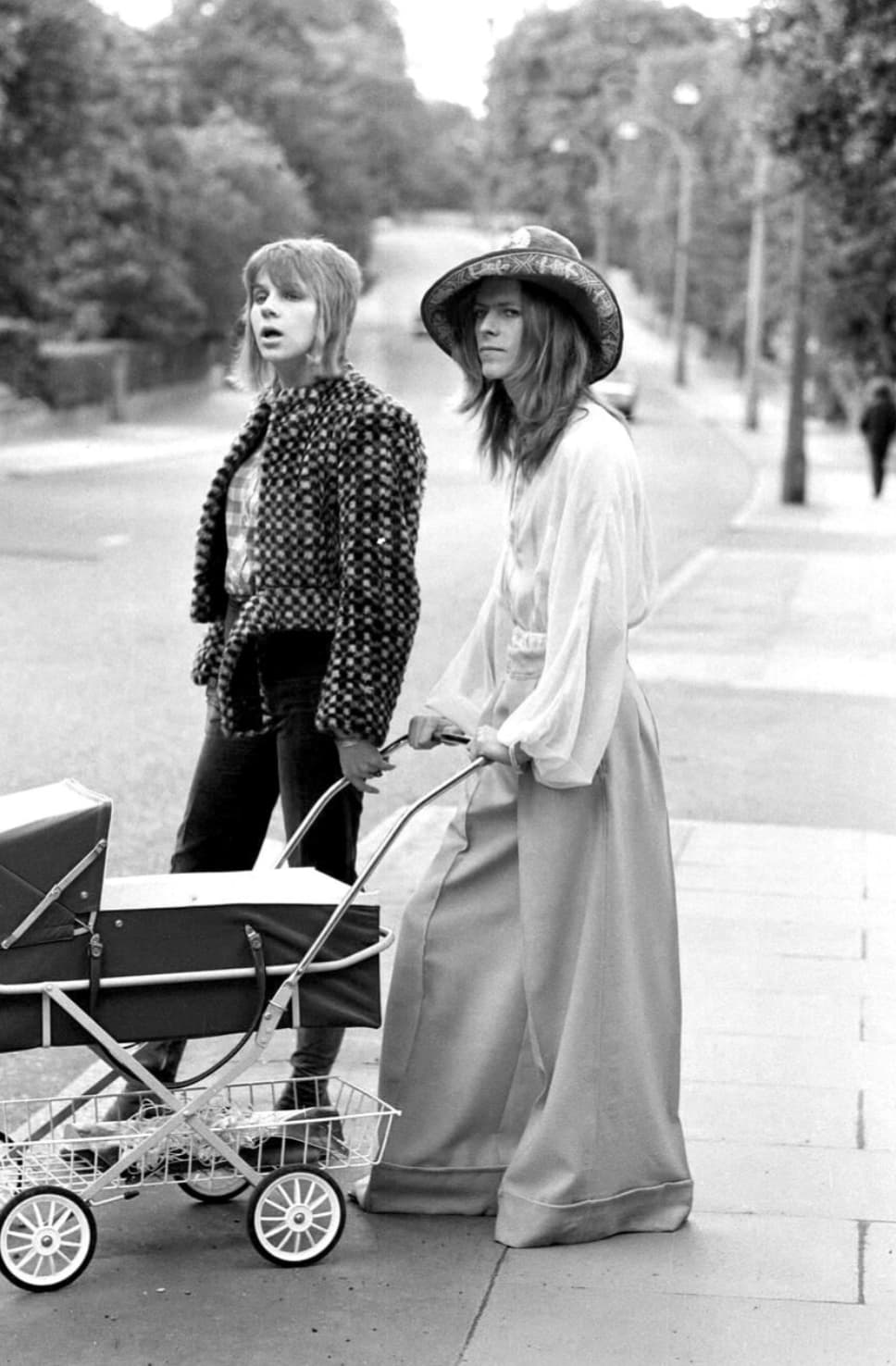 “Angie and David Bowie with their son Zowie - 1971.”